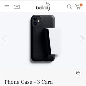 iPhone 12 Pro Bellroy 3-card Wallet Case in black
